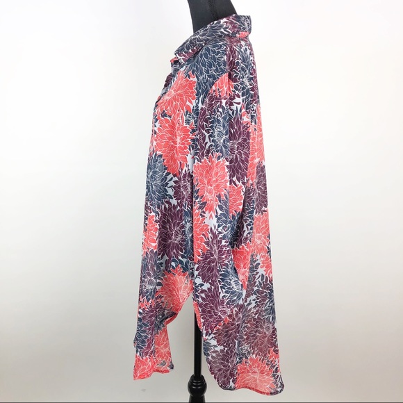 Vincenté | Sheer Floral Blouse | 3x - Picture 4 of 8